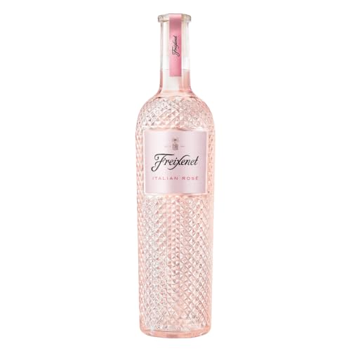 Freixenet Italian Rosé Trocken (1 x 0,75 l) - italienischer Roséwein, elegante Flasche mit Diamantoptik, aus Veneto, trocken, blumig, fruchtig, Noten von Erdbeeren und Kirschen, VEGAN von FREIXENET