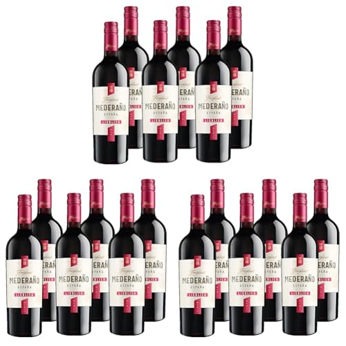 Freixenet Mederaño Tinto Lieblich (6 x 0,75 l) - Lieblicher Rotwein aus Spanien, fruchtig, vollmundig und samtig im Geschmack, perfekt zu Gegrilltem oder Käse (Packung mit 3) von Freixenet