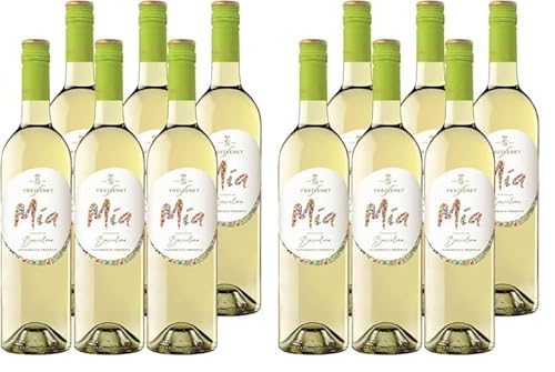 Freixenet Mia Blanco Weißwein Lieblich (6 x 0,75 l) - Lieblicher Weißwein aus Spanien, Spanischer Wein, fruchtig-frisch und jugendlich lebendig, zu Fisch, Meeresfrüchten oder Tapas (Packung mit 2) von Freixenet