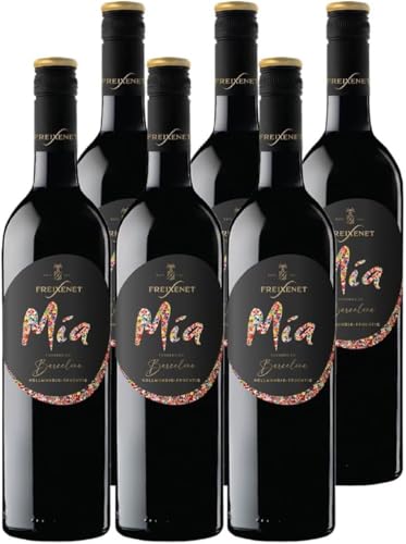 Freixenet Mia Tinto Cuvée Halbtrocken (1 x 0,75 l) - Spanischer Rotwein, fruchtig, vollmundig und samtig im Geschmack, ideal zur mediterranen Küche, Hähnchen oder fruchtigen Tomatensoßen von Freixenet