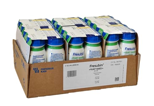 Fresenius Kabi | Fresubin PLANT BASED Drink Vanille | 24 x 200 ml | pflanzenbasierte hochkalorische eiweißreiche Trinknahrung | Vanille Geschmack von Fresenius Kabi