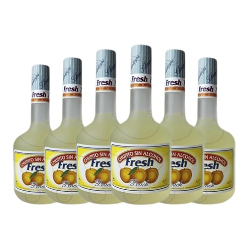 Schnaps Fresh Peach 70 cl Sin Alcohol (Karton mit 6 Flaschen von 70 cl) von Fresh