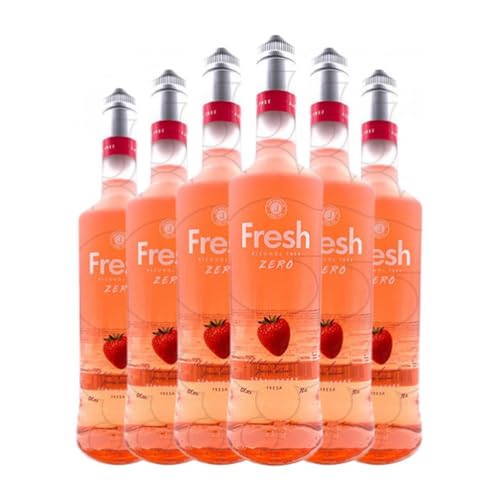 Schnaps Fresh Strawberry 70 cl Sin Alcohol (Karton mit 6 Flaschen von 70 cl) von Fresh