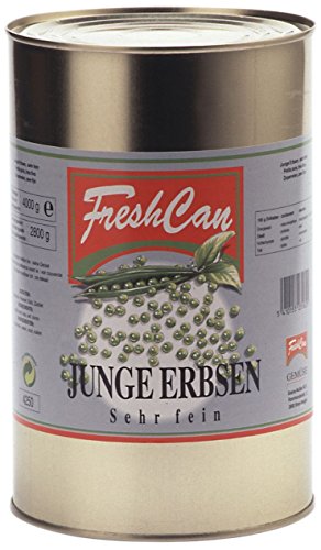 Scana Noliko Junge Erbsen sehr fein 5/1, 1er Pack (1 x 4.25 kg) von Freshcan