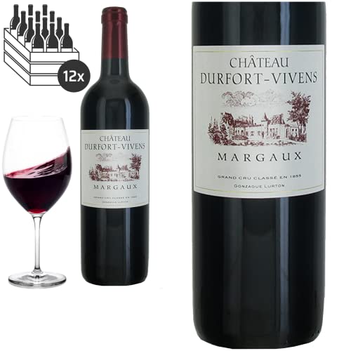 12er Karton 2008 Margaux Grand Cru Classé von Château Durfort-Vivens - Rotwein von Baron-Fuente