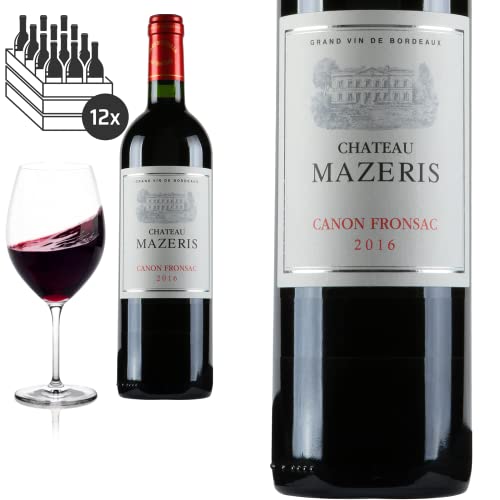 12er Karton 2016 Canon-Fronsac Château Mazeris Rotwein von Baron-Fuente