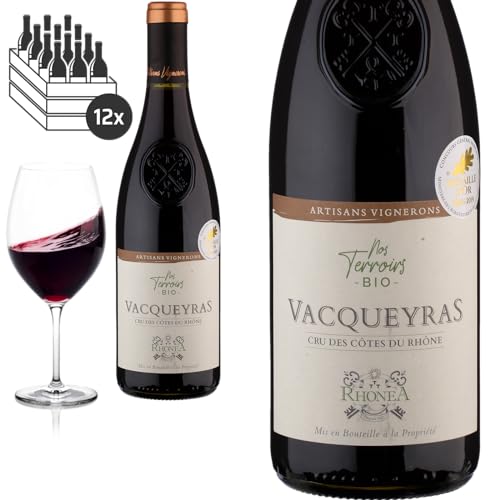 12er Karton 2020 Bio Vacqueyras Nos Terroirs von Rhonéa - Rotwein von Baron-Fuente