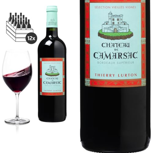 12er Karton 2020 Bordeaux Supérieur Vieilles Vignes von Château de Camarsac - Rotwein von Baron-Fuente