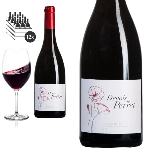 12er Karton 2021 Languedoc Rouge Devois de Perret von Cellier du Pic - Rotwein von Baron-Fuente