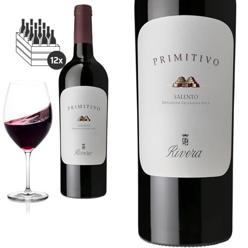 12er Karton 2022 Primitivo Salento IGP trocken von Rivera Azienda Agricola - Rotwein von Friedrich Kroté