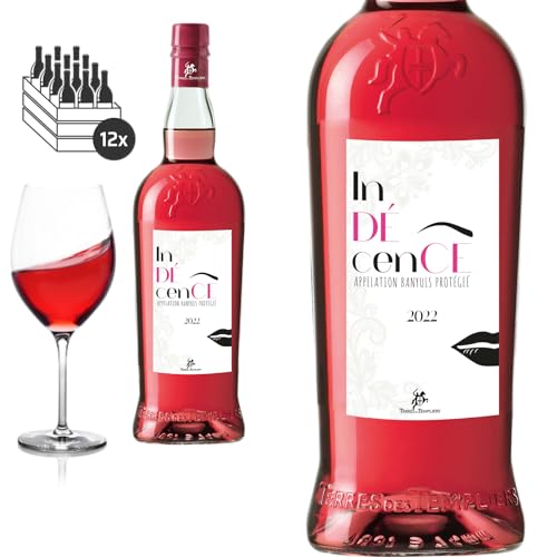 12er Karton Banyuls Rosé Indécence Terres des Templiers - Roséwein von Baron-Fuente