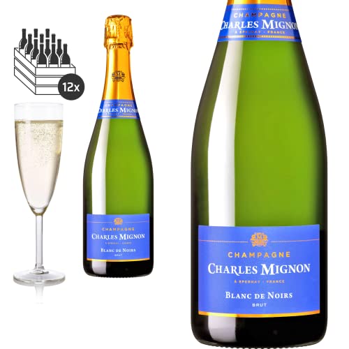 12er Karton Champagne Blanc de Noirs Brut von Charles Mignon von Friedrich Kroté