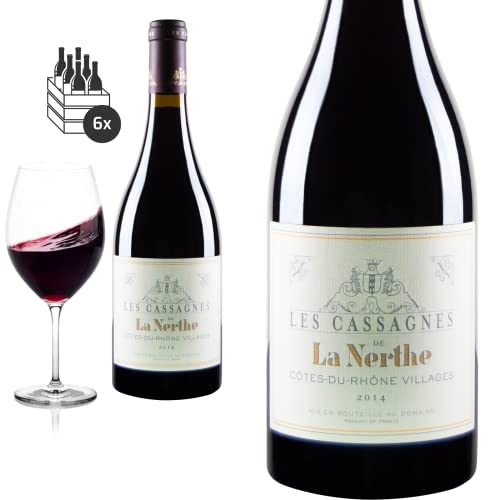 6er Karton 2014 Côtes du Rhône Villages les Cassagnes von la Nerthe - Rotwein von Baron-Fuente