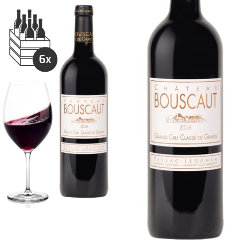 6er Karton 2016 Château Bouscaut Pessac-Léognan Grand Cru Classé de Graves - Rotwein von Baron-Fuente