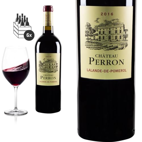 6er Karton 2016 Lalande de Pomerol von Château Perron - Rotwein von Friedrich Kroté