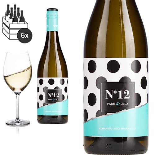 6er Karton 2022 Rias Baixas Albarino No12 von Paco & Lola - Weisswein von Baron-Fuente