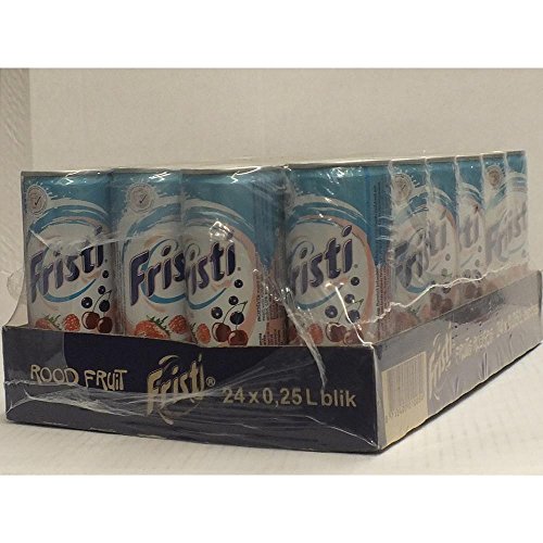 Fristi Joghurt-Drink, rote Früchte, 24 x 0,25l Dose (Rood Fruit) von Fristi