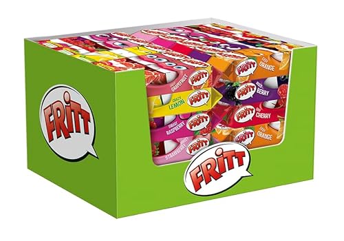 FRITT Frucht 60 x 70g, Kaubonbon-Streifen mit Vitamin C, in 7 leckeren & fruchtigen Geschmacksrichtungen von Fritt