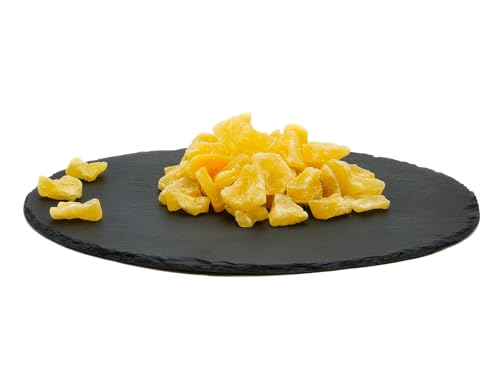 Ananasstücke 1000g getrocknet kandiert | 100g/250g/500g/1kg | Ananas Würfel ungeschwefelt I Trockenobst für Müsli I kandierte Früchte zum Backen I Dörrobst | Früchte Snack | exotische Trockenfrüchte von Frucht & Nuss Genuss