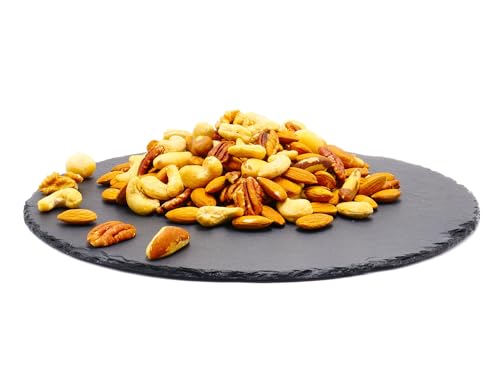 Edelnussmischung ohne Zusätze 1000g | Nussmischung aus Mandeln, Cashews, Paranüssen, Pekannüssen, Walnüssen und Macadamianüssen | 100g/250g/500g/1kg | getrocknete Nüsse Snack | Nussmix Natur von Frucht & Nuss Genuss