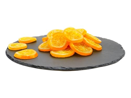 Orangenscheiben kandiert 1000g | Orangen Scheiben gezuckert und getrocknet | 100g/250g/500g/1kg | als essbare Dekoration | von Frucht & Nuss Genuss