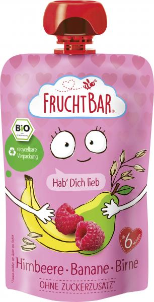 FruchtBar Bio Fruchtpüree Himbeere-Banane-Birne von FruchtBar