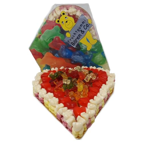 Fruchtgummi Herz Torte Sahnejoghurt Kirsche Zitrone Bären 800g von Fruchtgummi Bären & Co.