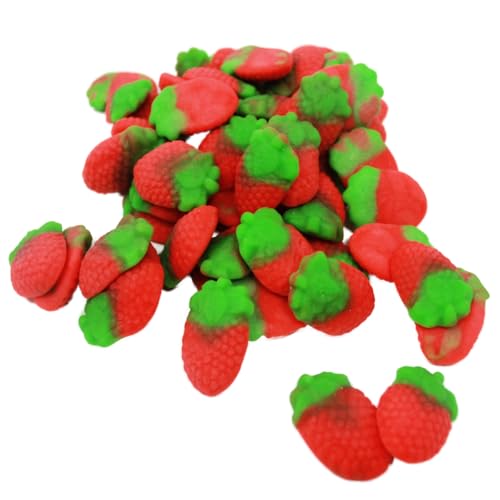 Fruchtgummi Jelly Erdbeeren weiche fruchtige Strawberry Halal 175g von Fruchtgummi Bären & Co.