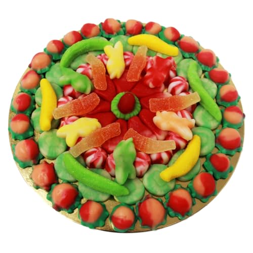 Fruchtgummi Pizza Mega Paradies 24cm luftdicht verschweißt 500g von Fruchtgummi Bären & Co.