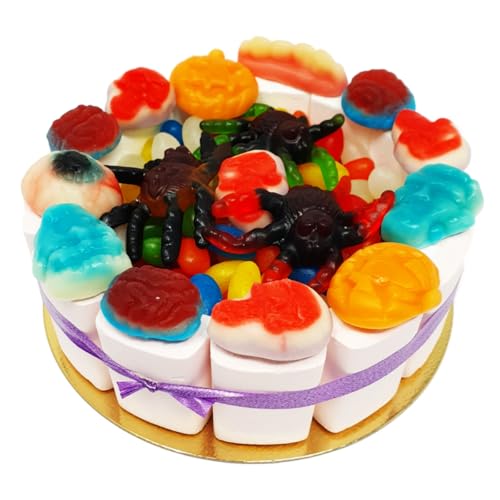 Happy Halloween Torte mit Baiser und Fruchtgummi zum gruseln 600g von Fruchtgummi Bären & Co.