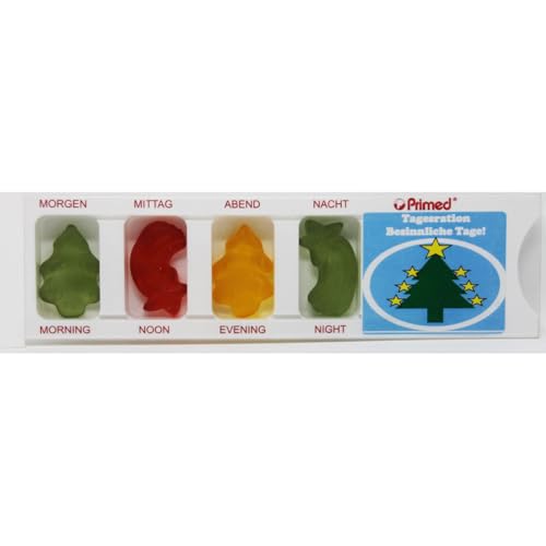 Tablettenbox Weihnachtszeit mit Fruchtgummi Scherzartikel 25g von Fruchtgummi Bären & Co.