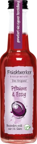 Fruchtwerker | Pflaume & Essig | Mit Saft aus echten Früchten | 250ml Glasflasche von Fruchtwerker