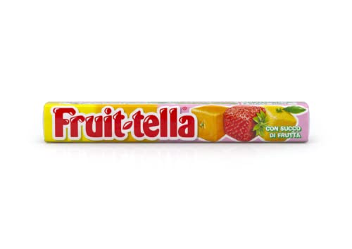 Perfetti Fruittella Assortite Caramelle Morbide alla Frutta Erdbeer Zitrone und Orange weiche Obst Süßigkeiten stick 20pz von Fruittella