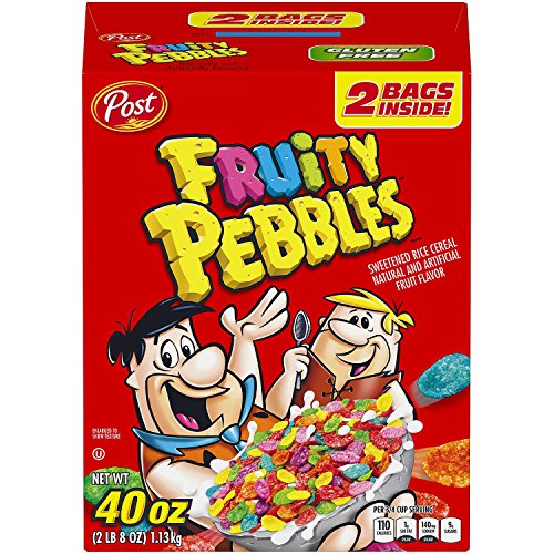 Post Fruity Pebbles Cereal 40 Ounce Box of 2 Bags von Post