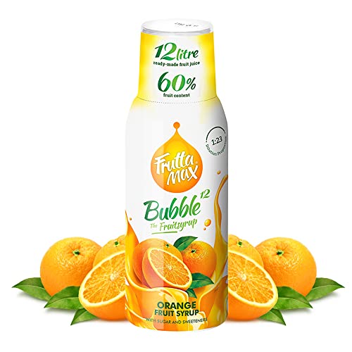 FruttaMax Orange Getränkesirup Frucht-sirup Konzentrat | weniger Zucker | mit 60% Fruchtanteil | für Soda Maschine geeignet 500ml von FruttaMax