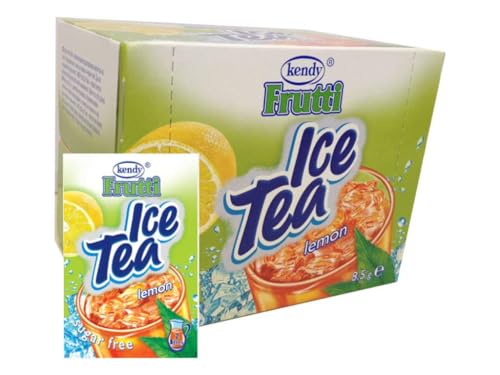 Frutti Instant Getränkepulver ohne Zucker - Geschmackrichtung: Ice Tea Lemon Eistee Zitrone 24er Packung von Frutti