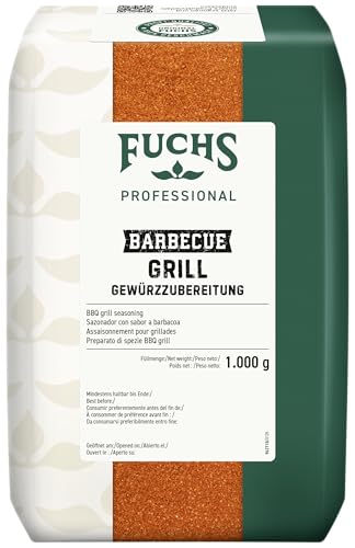 Fuchs Professional - BBQ Grill-Gewürzzubereitung | Würziger Geschmack für allerlei gegrilltes Fleisch | Profi-Qualität für Großverbraucher | 1 kg im recyclebaren Beutel von Fuchs Professional