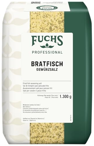 Fuchs Professional - Bratfisch Gewürzsalz | Zum Würzen von gebratenem Fisch, kein Salzen erforderlich | Profi-Qualität für Großverbraucher | 1,3 kg im recyclebaren Beutel von Fuchs Professional