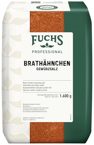 Fuchs Professional - Brathähnchen Gewürzsalz | Zum Würzen oder Marinieren von Hähnchen-Gerichten | Profi-Qualität für Großverbraucher | 1,6 kg im recyclebaren Beutel von Fuchs Professional