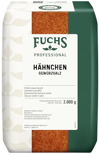 Fuchs Professional - Hähnchen Gewürzsalz | Herzhaftes Gewürz für Hähnchen-Gerichte | Profi-Qualität für Großverbraucher | 2 kg im recyclebaren Beutel von Fuchs Professional