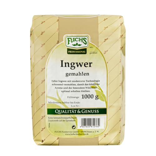 Fuchs Professional - Ingwer gemahlen | 1 kg im Beutel von Fuchs Professional