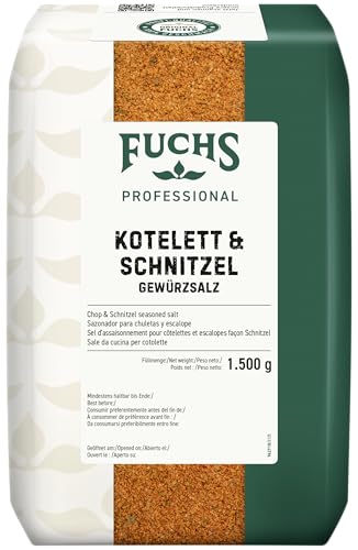 Fuchs Professional - Kotelett und Schnitzel Gewürzsalz | Grill-Würzmischung für Kurzgebratenes | Profi-Qualität für Großverbraucher | 1,5 kg im recyclebaren Beutel von Fuchs Professional