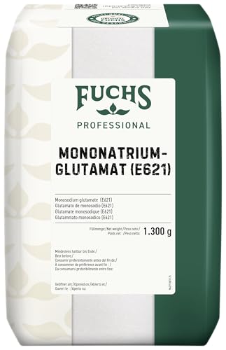 Fuchs Professional - Mononatriumglutamat E 621 | Verstärkt den Eigengeschmack von Speisen | Aus pflanzlichem Eiweiß gewonnen | Profi-Qualität für Großverbraucher | 1,3 kg im recyclebaren Beutel von Fuchs Professional