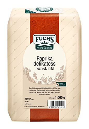 Fuchs Professional - Paprika Delikatess hochrot schärfefrei | 1 kg im Beutel von Fuchs Professional