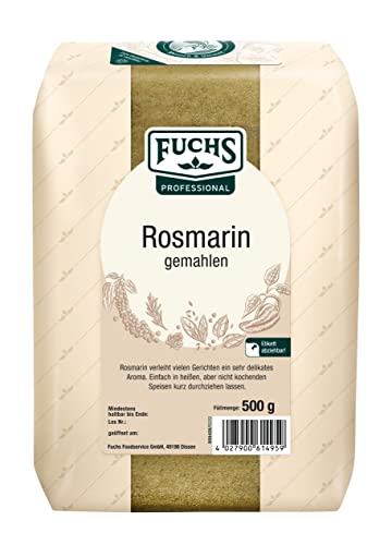 Fuchs Professional - Rosmarin gemahlen | Für Rosmarin-Kartoffeln und Lamm-Gerichte | 500 g im großen Beutel von Fuchs Professional