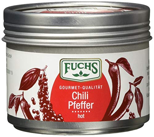 Fuchs Gewürze – Chili-Pfeffer hot, scharfe Gewürzmischung mit pikant-fruchtigem Aroma, zum Würzen von Steaks, Wok-Gerichten oder Dips, vegan, 3 x 35 g von Fuchs