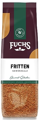 Fuchs Gewürze - Fritten Gewürzsalz im recyclebaren Nachfüllbeutel, Salz zum Würzen von Pommes Frites, Kartoffel-Ecken, Bratkartoffeln - 80 g von Fuchs