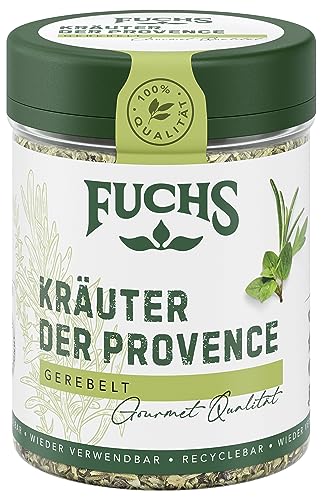 Fuchs Gewürze - Kräuter der Provence - französische Kräutermischung für Kräuterquark oder mediterranes Gemüse - natürliche Zutaten - 25 g in wiederverwendbarer, recyclebarer Dose von Fuchs