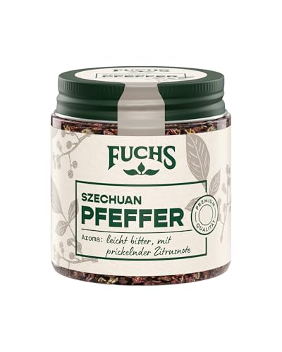 Fuchs Gewürze - Szechuan Pfeffer ganz | 25 g im wiederverschließbaren Gewürzglas von Fuchs