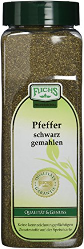 Fuchs Pfeffer schwarz gemahlen, 2er Pack (2 x 550 g) von Fuchs